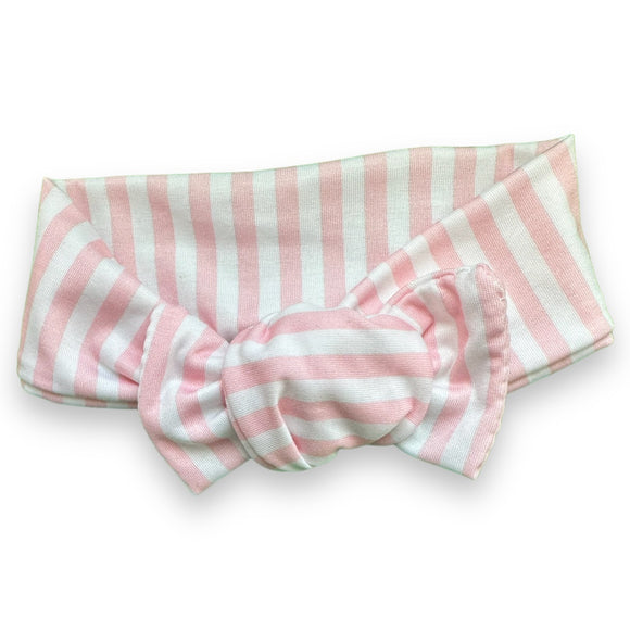 Vertical Pink Stripes Bow