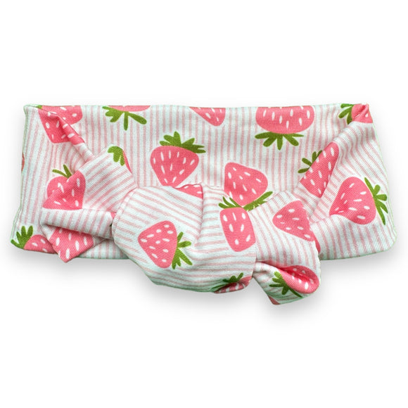 Pink Strawberries Bow