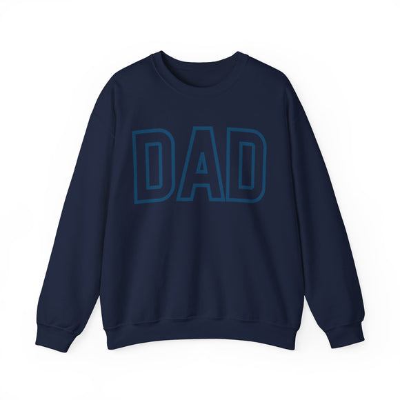 DAD Oversized Pullover Crewneck Sweatshirt, Gifts for Dad, Baby Shower Gifts, Neon Green on Hunter Green, Father's Day Gift, Dad to be