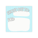 Shout Out Stickies (Blue) Sticky Note Pads