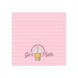 Girl Math Coffee Sticky Note Pads