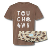 Brown Touchdown Tee