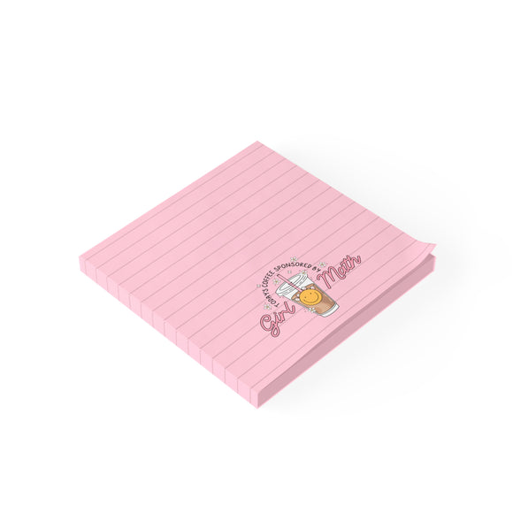 Girl Math Coffee Sticky Note Pads