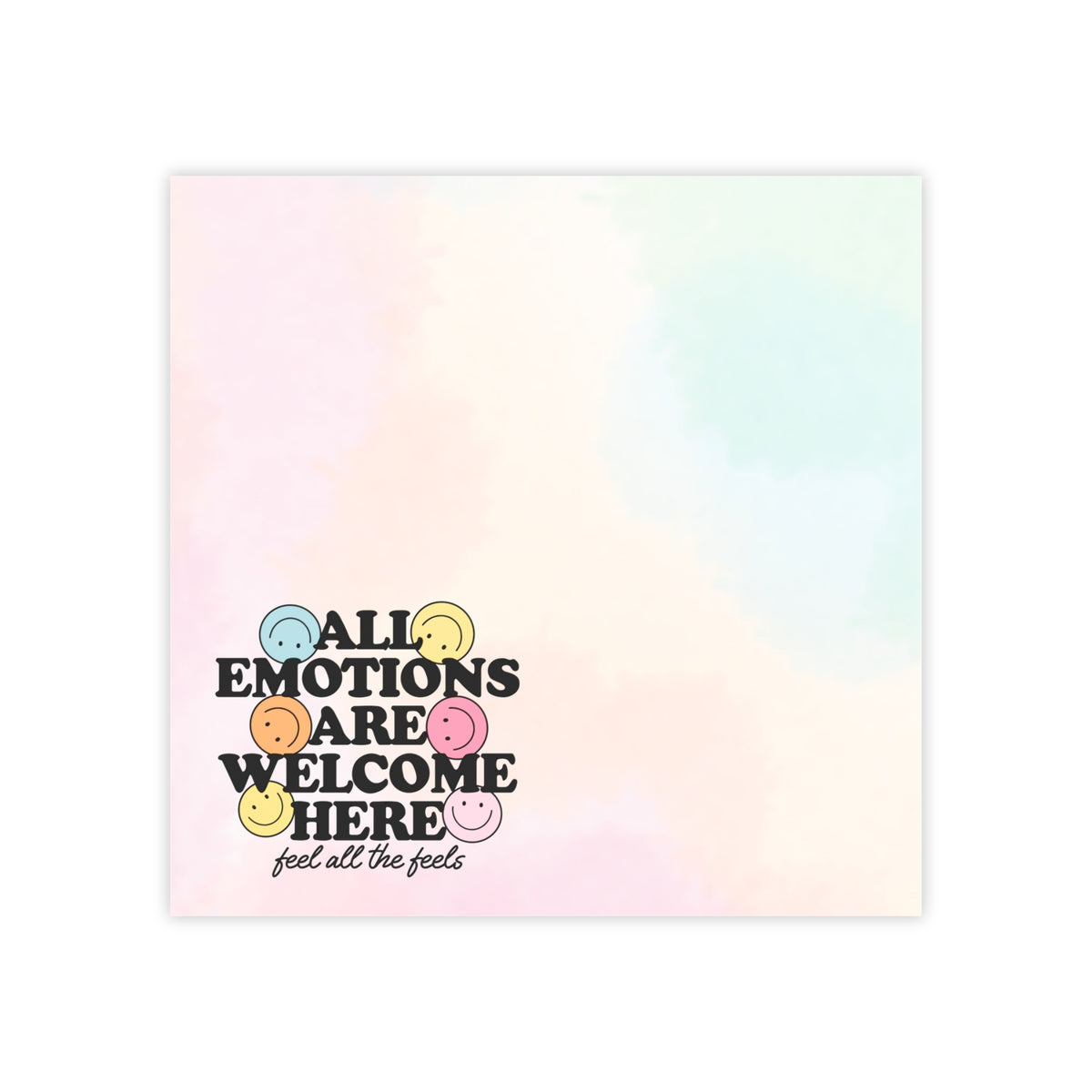 Sticky Note Welcome All Emotions Are Welcome Sticky Note Pads – Knotties Headbands