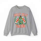 Believe in Your Elf, Holly Jolly Teacher Crewneck Sweatshirt