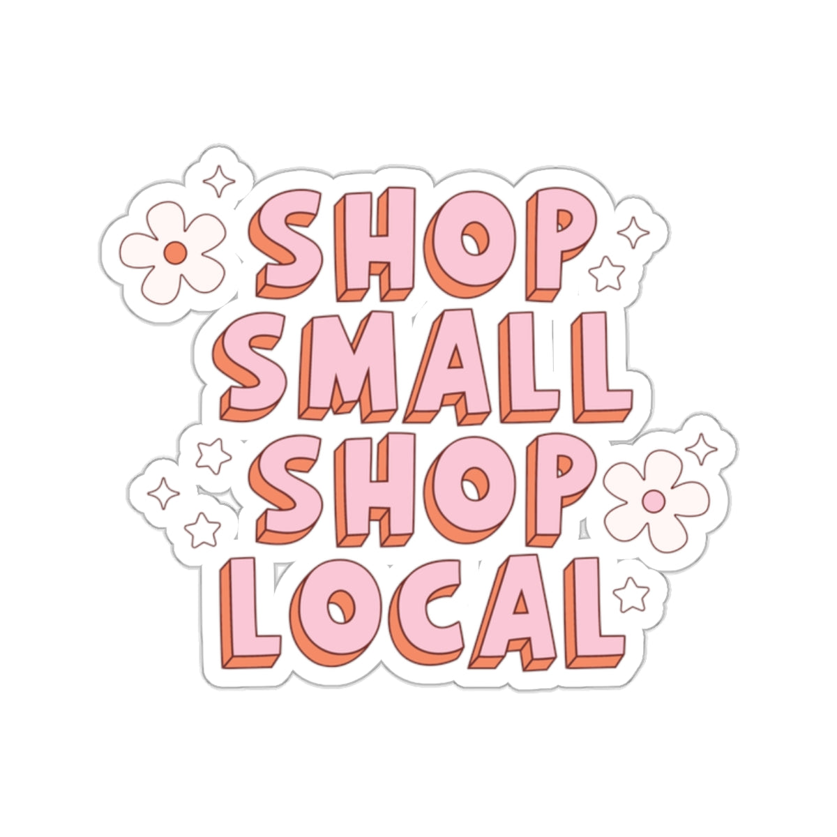 Shop Small, Shop Local Sticker | Waterproof Vinyl Sticker – Knotties ...