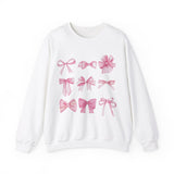Pink Bow Unisex Heavy Blend™ Crewneck Sweatshirt