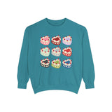Valentines Cakes Comfort Colors Garment-Dyed Sweatshirt