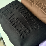 Embossed FAV TEACHER Crewneck Sweatshirt