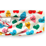 Smiley Hearts Knotties Headband