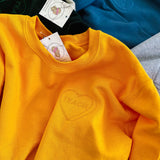 Sunflower Yellow Candy Heart Sweatshirt