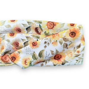 Watercolor Sunflowers Knotties Headband