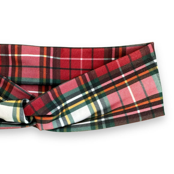 Cozy Plaid Knotties Headband