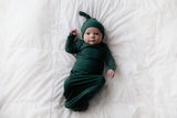 Knotted Newborn Gown (Green)