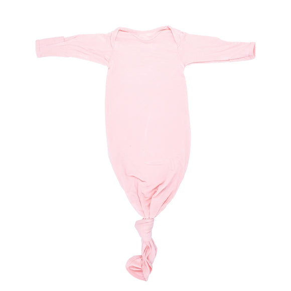 Knotted Newborn Gown (Light Pink)