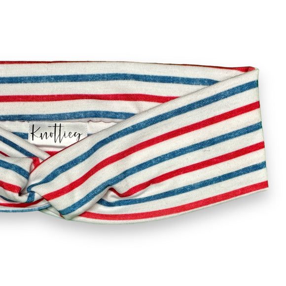 USA Stripes Knotties Headband
