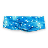 Watercolor Stars (Blue) Knotties Headband
