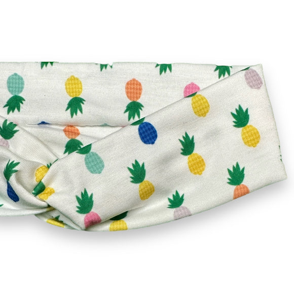Colorful Pineapples Knotties Headband