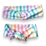Rainbow Stripes Knotties Headband