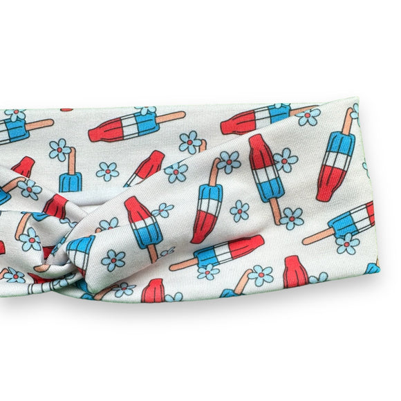 Red, White and Blue Popsicles Knotties Headband
