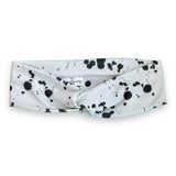 Black Paint Splatter Knotties Headband