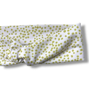 Lime Green Spots Knotties Headband