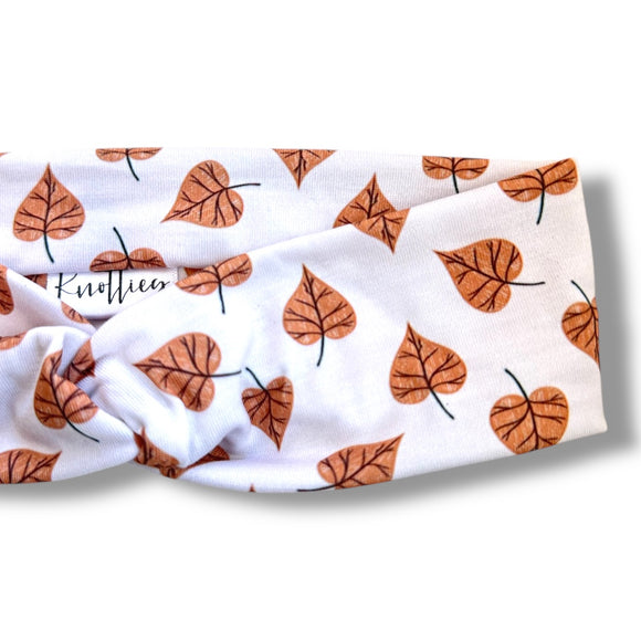 Brown Leaves Knotties Headband