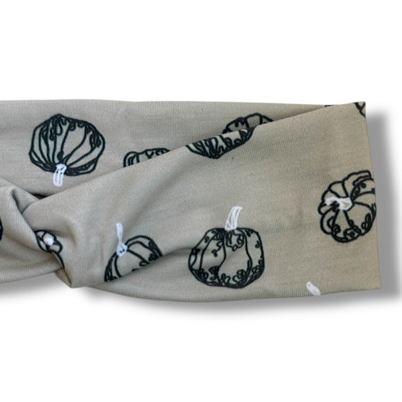 Pumpkin Doodles Knotties Headband
