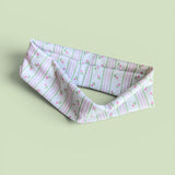 Pink Roses Flat Knotties Headband