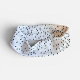 Black Spots Flat Knotties Headband