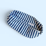 Navy Blue Stripes Flat Knotties Headband