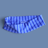 Blue Stripes Flat Knotties Headband