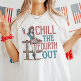 Chill The Fourth Out Unisex Garment-Dyed T-shirt