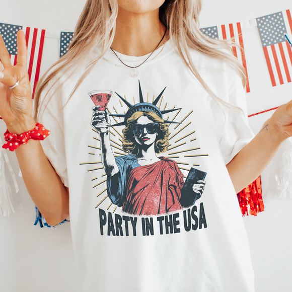 Party in the USA Unisex Garment-Dyed T-shirt