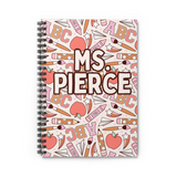 CUSTOM Pink ABCs Spiral Notebook