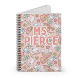 CUSTOM Retro Teacher Spiral Notebook