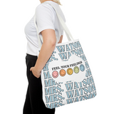 Custom Name Feel Your Feelings Tote Bag