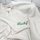 Lucky Embroidered Sweatshirts