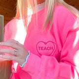 Pink Candy Heart Sweatshirt