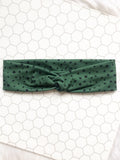 Olive Spots Knotties Headband